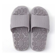 지압슬리퍼 발건강 발마사지 발지압 쿠션 돌기, 1개, 그레이_270-275