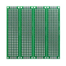 4팩 PCB 프로토타입 보드 DIY 솔더 브레드보드용 양면 프로토보드 2cm X 8cm0.787 3.149 범용 인쇄 회로 기판, 2x8-4PC
