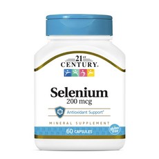 21ST CENTURY Selenium 200mcg, 1個, 60 件