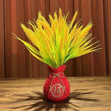 發財紅漿果擺設冬青富貴餐桌擺仿真假花裝飾客廳干花裝飾擺件仿真花永生花人造花乾燥花永不凋零拍照道具假花裝飾居家裝飾, 百靈行家精選超級大工廠 ♀麥穗紅色錢11