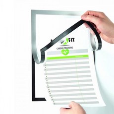 벽부착 자석 액자 게시판 안내문 알림판 자석프레임액자 자석게시판 안내문액자, 골드