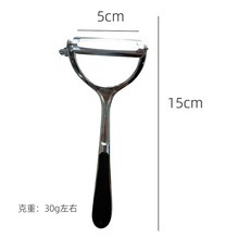 不鏽鋼削皮刀 廚房瓜果刨刀, 輕削皮刀 水滴平口, 1個