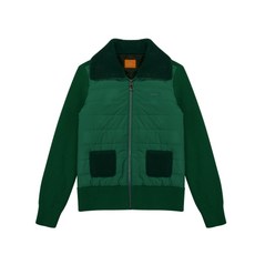 루이까스텔 여자 앞판 우븐 솜내장 방풍 솔리드FULL ZIP 스웨터_3LCSW191A