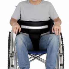 깔끔더하기 휠체어 안전벨트 낙상방지 안전띠, 1개, B-블랙