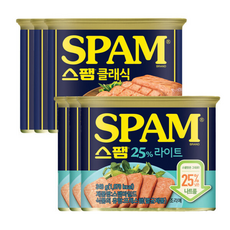 (깜짝)스팸 25%라이트 + 클래식, 3개, 340g