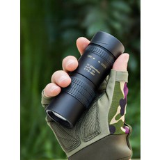 고배율 망원경 골프 필드 공연용 단망경 고성능 휴대용 미니 망안경 만안경 거리 쌍안경, 검정 10-300x40 무한 변배, 1개