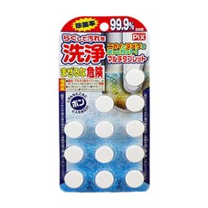 日本 PIX 水管除垢清潔錠 5.5gx12 清潔錠 水管清潔錠 廚房清潔 浴室清潔 洗手台清潔, 1個, 清潔錠, 5.5g