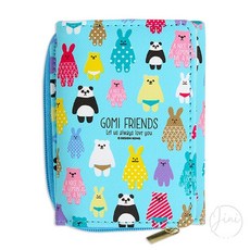 JINI 3단 지갑 스카이블루 여자어린이지갑