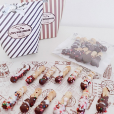 핑거스틱 막대과자 만들기 세트 빼빼로데이 DIY 선물용, 1개