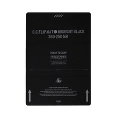 C.C. FLIP MAT 360-250MM 露營專用, 黑色