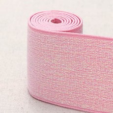패션스타트 헤비 메탈 벨트고무줄 50mm 핑크 1개입, 1개