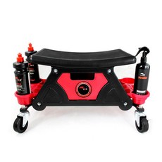 세차용 접이식 발판 의자 휴대용 경량 스툴 높이조절 캠핑 낚시용, I_연마된 레드 스툴