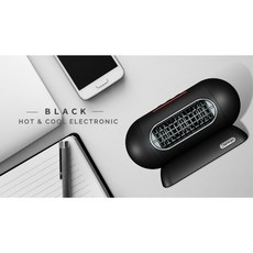 妝點家 Durham QEGG多功能葉片陶瓷涼暖風機 台灣製造 MIT 現貨 風扇 暖氣 電暖器 可當行動電源, 極致黑