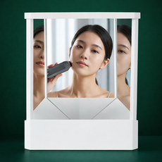리치모어 무반전 거울 비대칭 확인 진짜내얼굴, 화이트 화이트