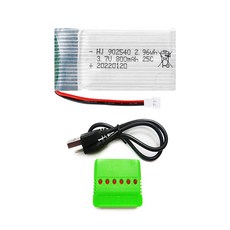 드론배터리 3.7v 800mah 1개 멀티충전기 1개세트, (X5C) 800mah1개+6in1충전기1개