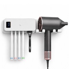 유토렉스 하이드 UV-C 드라이기 거치형 가정용 무선 면도기 칫솔 살균기, 화이트, URT-D146CHW