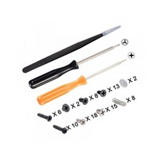 스위치 콘솔 컨트롤러 게임용 풀 세트 나사 마운트 교체 수리 키트, 74개의 나사 + 8개의 스프링 + 도구, 05 F