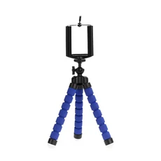 삼각대 전화 모바일 카메라 홀더 클립 스마트 폰 모노 포드 Tripe 스탠드 Octopus Mini Stativ For Phone, 03 blue