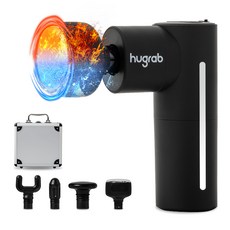 휴그랩 냉온열 마사지건 (전용가방 + 냉온열 헤드 + 헤드4종), 냉온 마사지건