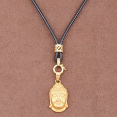 【昱晶閣】高品質鋯石蠟皮繩項鍊繩 可調節黑繩 翡翠玉佩掛繩 黃金吊墜繩 男女通用 玉佛脖子吊飾繩, 1個, 金色款 / 款式一 (不含吊墜), 黑繩