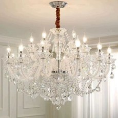 샹들리에 인테리어 식탁등 럭셔리 물고기 단두벽등 거실 거실등 자개 엔틱 북유럽, 5W, 18구 [지름 90cm]