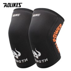 Nikooo AOLIKES 1페어 7mm Neoprene 스포츠 무용 압축 체중 감량 압력 Crossfit 훈련 무릎 패드 지원 여성 남성, XL, Gladiator