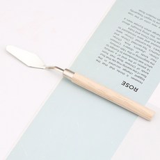 奶油膠刮刀，多功能調色刀，美術DIY工具, 1個, 中尖刮刀