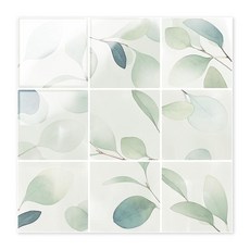 필 앤 스틱 타일 스티커 방수 자체 접착 백스플래시 스티커 주방 욕실 장식용 10팩 29.8 x 29.9cm(11.8 x 11.8인치) (그린), 초록색