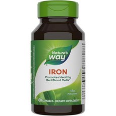 네이처로스 웨이 아이언 건강한 적혈구 지원 18mg 100 Natures Way, 1