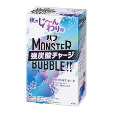바브 몬스터 버블 나이트 모드 입욕제 6정 라벤더 우드향, 6개, 1g