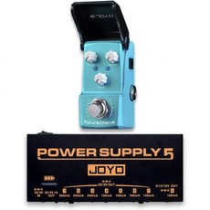 조이 JF316 퓨처 코러스 미니 페달 번들 JP05 파워 공급장치 내장 충전식 배터리