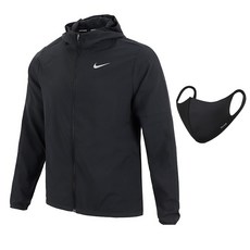 NIKE 男款DFRUN梭織連帽夾克+運動口罩