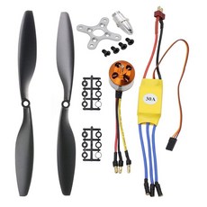 abcGoodefg 1000KV RC 브러시리스 모터 A2212 13T 30A ESC 1045 프로펠러 CW CCW 액세서리 키트 마운트 플레인 F450 550 쿼드콥터용, 1개