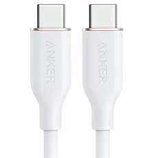 앤커 파워 라인 3 플로우 USB C 투 C 고속 데이터 케이블 240W, 1개, 화이트, 1.8m