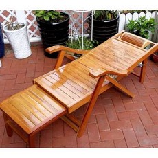 원목 선베드 접이식의자 태닝 접이식원목선베드 베란다, S. 탄화 리클라이너