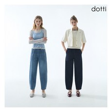 [도티] 26SS 여성 시그니처 볼륨 데님 팬츠 2종(D6BDW)