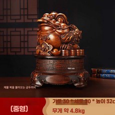 대형 삼족 두꺼비 황금 금두꺼비 장식품 선물 개업 풍수, 1개, 상세페이지 참고