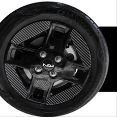 레이 EV 14인치 휠마스크 데칼스티커 DIY 호환 휠스티커 커스텀, 카본 무광, 1세트