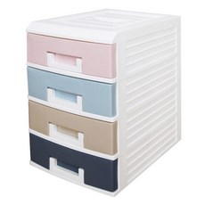JJ Choice 파스텔 서랍함4단 (중) 255 x 320 310mm, 상세페이지 참조, 1개