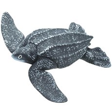 정품++ Safari Ltd. 사파리엘티디 Leatherback 바다 거북 피규어 - 디테일한 10.8cm(4.25인치) 플라스틱 모델 이상 및 재미있는 교육용 놀이, 정품++ Safari Ltd. 사파리엘티디 Leathe, 1개