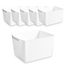 청춘 팬트리 수납 정리함 화이트 6개