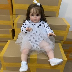 리얼 아기인형 베이비돌 리본돌 촬영용 베이비 실리콘, E 타입