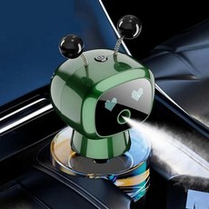 로봇 지능형 아로마테라피 기계 스마트 귀여운 자동차 방향제 미세 분사충전 가능네 단계 조절진동 감지전원 켜기끄기대용량 장시간 지속 향기블랙V2콜로뉴, 콜로뉴