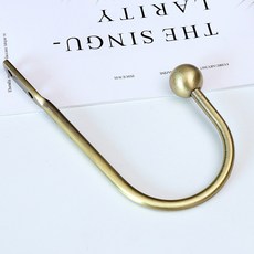 한아 뉴 알로이 벽걸이 커튼걸이 U자형 둥근머리걸이 결속커튼 망사결속품 고정형, 칭구, 1개
