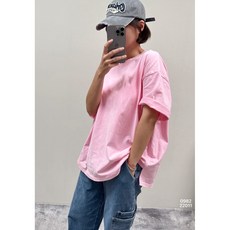 正韓 蠟染工藝 無印磨破上衣 -, 粉紅, 1個
