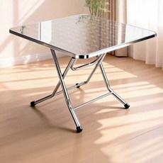 스텐 접이식 테이블 편의점 식당 야외 포장마차, 방탁 90x75 특