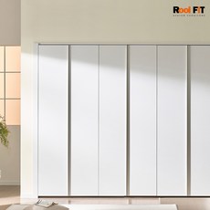 무몰딩 화이트매트 여닫이 붙박이장_270cm (9자), 화이트매트 푸시풀