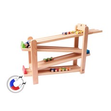 지그재그 원목레일 자동차n기차 레이싱세트 놀이교구 발달감각놀이 유아템, 1개