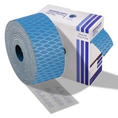 Shineboc 다이아몬드 모양 400그릿 사포 롤 7cm(2-3/4인치) x 13m(13야드) 후크 및 루프 연속 롤 자동차 목재 및 금속 샌딩에 이상적, Shineboc 다이아몬드 모양 400그릿 사포 롤,