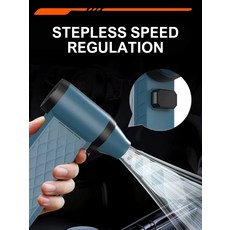 [고압 세차건] 휴대용 52M/S 터보 팬 130000 RPM 미니 제트 송풍기 무단 속도 강력한 전기 공기 압축 먼지 떨이, [01] 옵션1